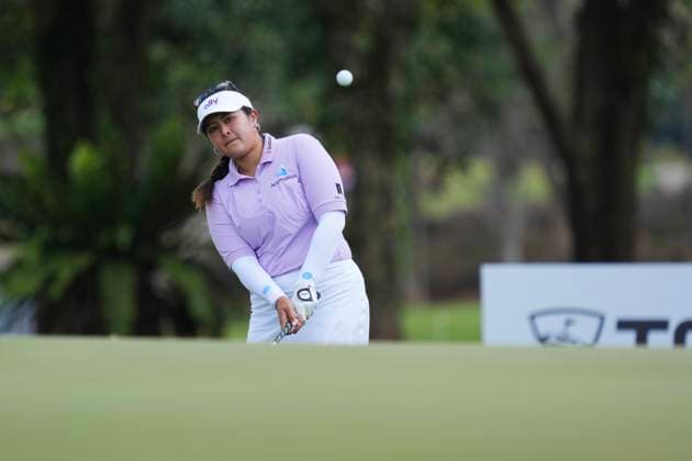 Honda LPGA, Golf Damen Thailand 2024 Lilia Vu from the USA is playing her approach shot during the first round of the Honda LPGA Thailand 2024 at Siam Country Club Old Course in Chonburi, Thailand, on February 22, 2024. Chonburi Thailand  Copyright: xVachiraxVachirax originalFilename:kalong-notitle240222_npS0n.jpg