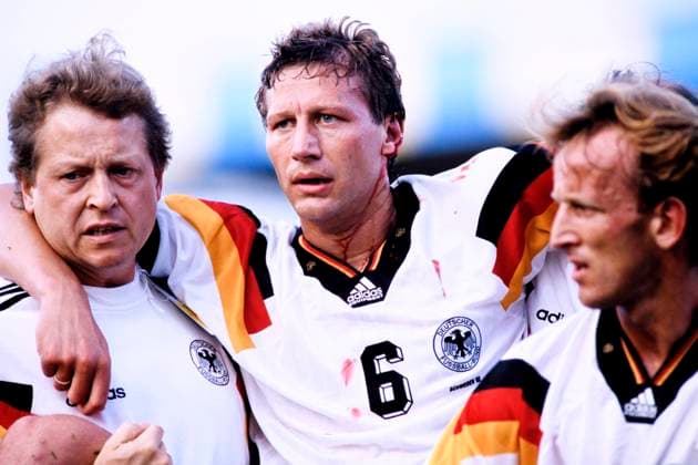 BUCHWALD Guido Team Germany injured UEFA European Football Championship 1992 Sweden Preliminary round match Germany Scotland 2 0 on June 15, 1992 in Norrkoeping Copyright: xLacixPerenyix