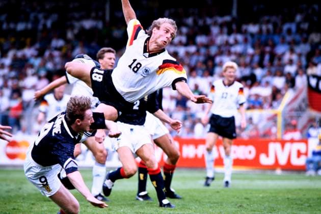 KLINSMANN Juergen Team Germany UEFA European Football Championship 1992 Sweden Preliminary round match Germany Scotland 2 0 on June 15, 1992 in Norrkoeping Copyright: xLacixPerenyix