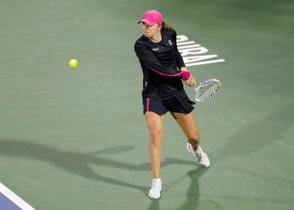 Iga Swiatek, Dubai Duty Free Tennis Championships, Dubai, U A E Tennis Dubai Tennis Championships 2024 WTA Dubai Duty Free Tennis Stadium Dubai United Arab Emirates 22 February 2024 Copyright: xJuergenxHasenkopfx