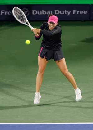 Iga Swiatek, Dubai Duty Free Tennis Championships, Dubai, U A E Tennis Dubai Tennis Championships 2024 WTA Dubai Duty Free Tennis Stadium Dubai United Arab Emirates 22 February 2024 Copyright: xJuergenxHasenkopfx