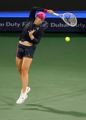 Iga Swiatek, Dubai Duty Free Tennis Championships, Dubai, U A E Tennis Dubai Tennis Championships 2024 WTA Dubai Duty Free Tennis Stadium Dubai United Arab Emirates 22 February 2024 Copyright: xJuergenxHasenkopfx
