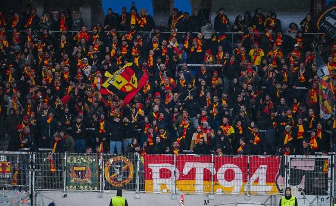 Germany, Freiburg, 22 02 2024, Europa Park Stadion, SC Freiburg vs RC Lens UEFA Europa League, fans of Freiburg in the stands Freiburg Europa Park Stadion Baden Wuerttemberg Germany eu-images-738