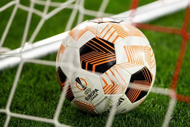 UEFA Europa League SC Freiburg RC Lens 22 02 20224 UEFA Europa League match ball, match ball UEFA Europa League SC Freiburg RC Lens Europa Park Stadium, Freiburg 22 02 20224 Copyright: xBEAUTIFULxSPORTS Buriakovx