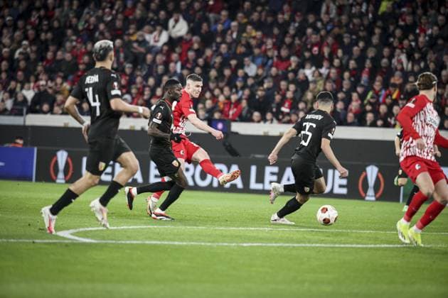ROLAND SALLAI 22 FOOTBALL : UEFA Europa League. SC Freibourg - RC Lens -22 02 2024 ElyxandroCegarra Panoramic 