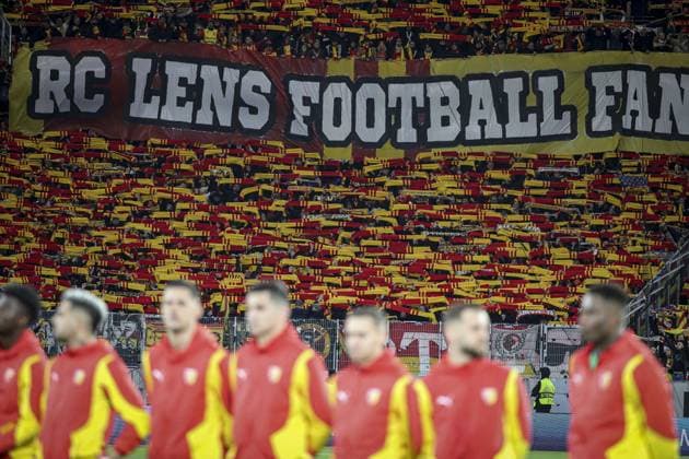 Protocole avant-match lors du match RC Lens FOOTBALL : UEFA Europa League. SC Freibourg - RC Lens -22 02 2024 ElyxandroCegarra Panoramic 