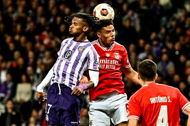 G. Gboho (tfc) FOOTBALL : Toulouse vs Benfica - 16eme de Finale Match Retour Europa League - Toulouse - 22 02 2024 ThierryBreton Panoramic 