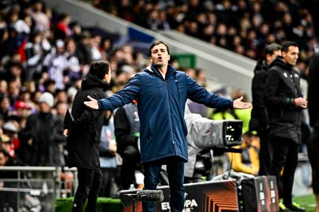 Carles Martinez Novell (tfc) FOOTBALL : Toulouse vs Benfica - 16eme de Finale Match Retour Europa League - Toulouse - 22 02 2024 ThierryBreton Panoramic 