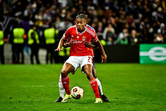 D. Neres (ben) FOOTBALL : Toulouse vs Benfica - 16eme de Finale Match Retour Europa League - Toulouse - 22 02 2024 ThierryBreton Panoramic 