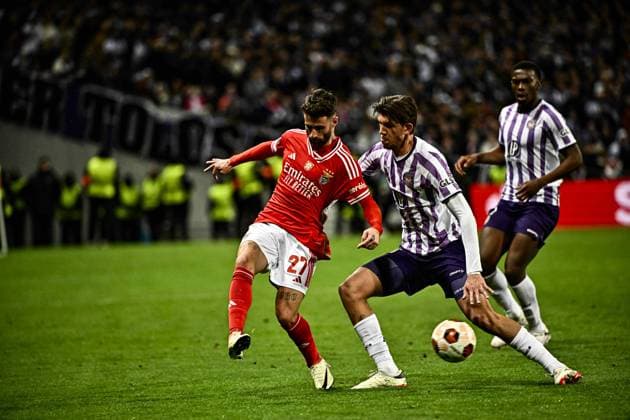 Rafa Silva (ben) FOOTBALL : Toulouse vs Benfica - 16eme de Finale Match Retour Europa League - Toulouse - 22 02 2024 ThierryBreton Panoramic 