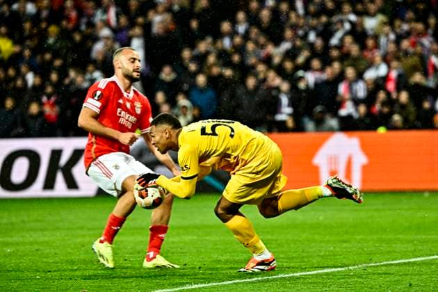 Guillaume Restes (tfc) FOOTBALL : Toulouse vs Benfica - 16eme de Finale Match Retour Europa League - Toulouse - 22 02 2024 ThierryBreton Panoramic 