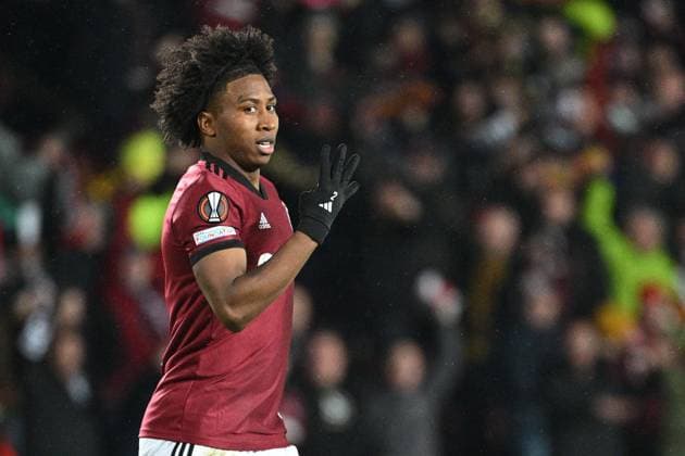 Angelo Preciado (Sparta) celebrates a goal in the Europa League 2nd round return leg match AC Sparta Prague vs Galatasaray Istanbul, Prague, February 22, 2024. (CTKxPhoto MichalxKamaryt) CTKPhotoP2024022209163  CTKPhotoP2024022209163