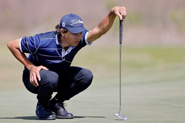 Golf, PGA, The Cognizant Classic at The Palm Beaches, Charlie Woods, son of Tiger Woods in qualifying