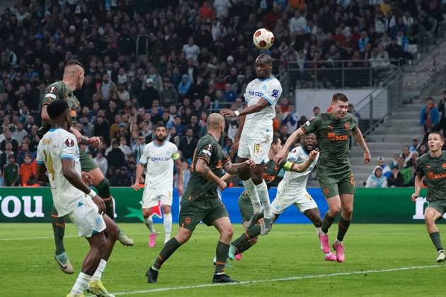 Geoffrey Kondogbia (Olympique de Marseille) FOOTBALL : Olympique de Marseille vs Chakhtar Donetsk - 16e de finale retour d Europa League - Marseille - 22 02 2024 NorbertScanella Panoramic 