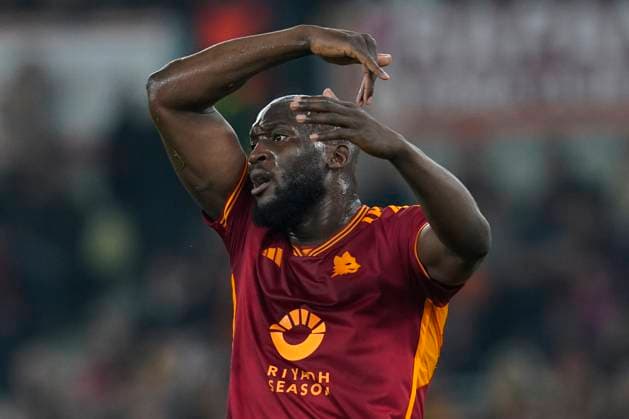 Romelu Lukaku of AS Roma during the UEFA Europa League match between AS Roma and Feyenoord at Stadio Olimpico Rome Italy on 22 February 2024. Rome Stadio Olimpico Rome Italy Copyright: xPhotoxSportxPicsx SP24-861-052