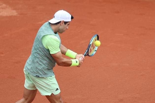 21st February 2024: Jockey Club, Brasileiro, Brazil: Rio Open Tennis tournament: Jaume Munar (ESP) against Thiago Seyboth Wild (BRA)  ActionPlus12611147 DanielxCasteloxBranco