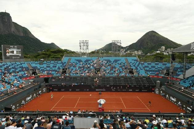 21st February 2024: Jockey Club, Brasileiro, Brazil: Rio Open Tennis tournament: Jaume Munar (ESP) against Thiago Seyboth Wild (BRA)  ActionPlus12611165 DanielxCasteloxBranco