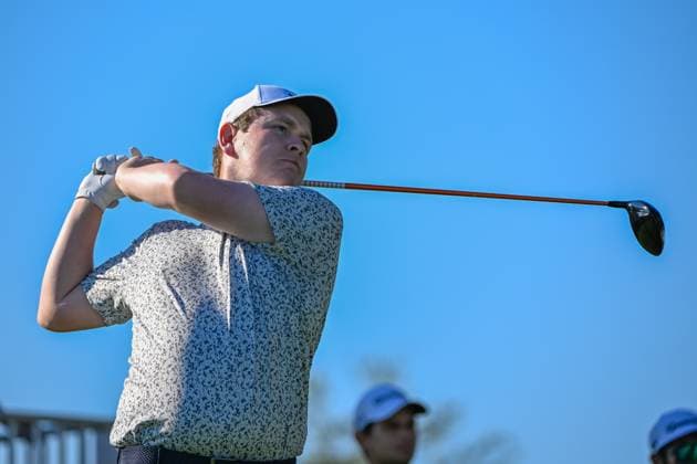 VALLARTA, - FEBRUARY 22: Robert McIntyre (SCO) watches his tee shot on 1 during Rd1 of the Mexico Open at Vidanta on February 22, 2024 in Puerto Vallarta, Mexico. (Photo by Ken Murray Icon Sportswire) GOLF: FEB 22 PGA, Golf Herren Mexico Open at Vidanta EDITORIAL USE ONLY Icon2402220011