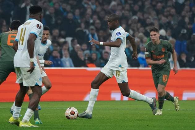 Geoffrey Kondogbia (Olympique de Marseille) FOOTBALL : Olympique de Marseille vs Chakhtar Donetsk - 16e de finale retour d Europa League - Marseille - 22 02 2024 NorbertScanella Panoramic 