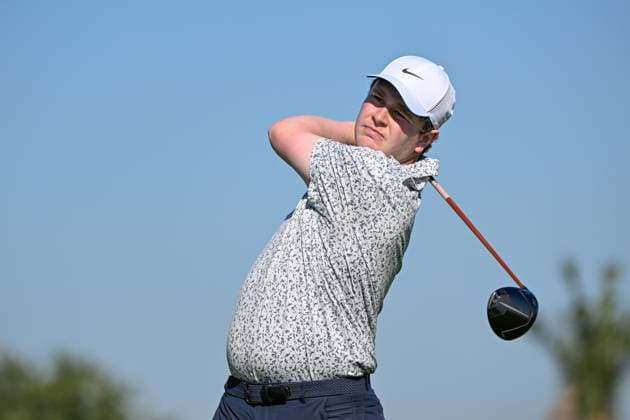VALLARTA, - FEBRUARY 22: Robert McIntyre (SCO) watches his tee shot on 4 during Rd1 of the Mexico Open at Vidanta on February 22, 2024 in Puerto Vallarta, Mexico. (Photo by Ken Murray Icon Sportswire) GOLF: FEB 22 PGA, Golf Herren Mexico Open at Vidanta EDITORIAL USE ONLY Icon2402220111