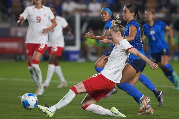 RECORD DATE NOT STATED Concacaf W Gold Cup 2024 Canada vs El Salvador Gabby Carle of Canada during the Group stage, Group C match between Canada and El Salvador as part of the Concacaf Womens Gold Cup 2024, at Shell Energy Stadium on February 22, 2024 in Houston, Texas, United States. HOUSTON TEXAS UNITED STATES  Copyright: xGustavoxValdezx 20240222203006_CWGC_24_GC_CAN_ESA_CARLE55