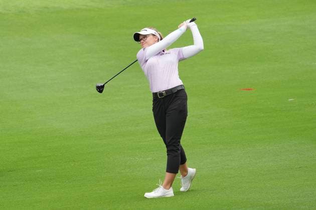 Honda LPGA, Golf Damen Thailand 2024 Round 2 Brooke M. Henderson of Canada is playing her approach shot during the second round of the Honda LPGA Thailand 2024 at Siam Country Club Old Course in Chonburi, Thailand, on February 23, 2024. Chonburi Thailand  Copyright: xVachiraxVachirax originalFilename:kalong-hondalpg240222_np8oU.jpg