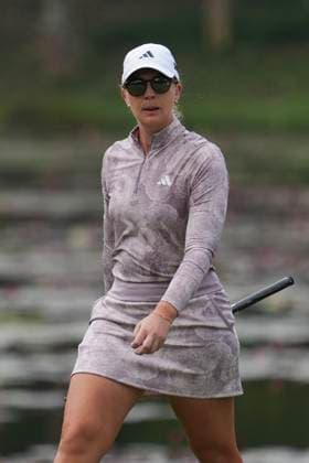 Honda LPGA, Golf Damen Thailand 2024 Round 2 Linnea Strom from Sweden is looking on during the second round of the Honda LPGA Thailand 2024 at Siam Country Club Old Course in Chonburi, Thailand, on February 23, 2024. Chonburi Thailand  Copyright: xVachiraxVachirax originalFilename:kalong-notitle240223_npWZj.jpg