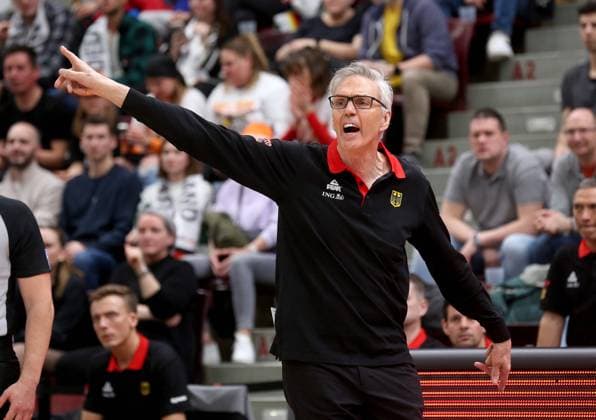 National Coach Gordon Herbert GER Basketball Men Germany vs Montenegro International Match European Championship Qualification Ludwigsburg, GER, 20 02 2024 ,Basketball A National Team, 2023 2024