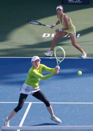 Aliaksandra Sasnovich, Laura Siegemund, Womens Doubles, Dubai Duty Free Tennis Championships, Dubai, U A E Tennis Dubai Tennis Championships 2024 WTA Dubai Duty Free Tennis Stadium Dubai United Arab Emirates 23 February 2024 Copyright: xJuergenxHasenkopfx