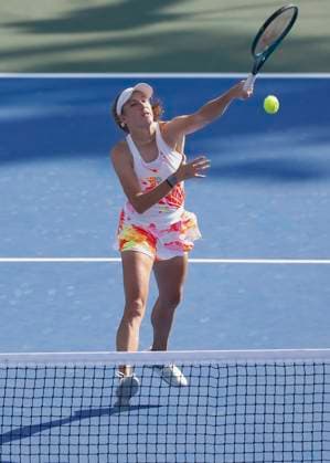 Nicole Melchiar Ellen Perez, Womens Doubles, Dubai Duty Free Tennis Championships, Dubai, U A E Tennis Dubai Tennis Championships 2024 WTA Dubai Duty Free Tennis Stadium Dubai United Arab Emirates 23 February 2024 Copyright: xJuergenxHasenkopfx