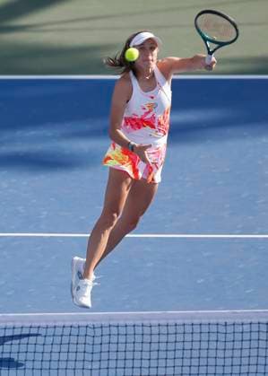 Nicole Melchiar Ellen Perez, Womens Doubles, Dubai Duty Free Tennis Championships, Dubai, U A E Tennis Dubai Tennis Championships 2024 WTA Dubai Duty Free Tennis Stadium Dubai United Arab Emirates 23 February 2024 Copyright: xJuergenxHasenkopfx
