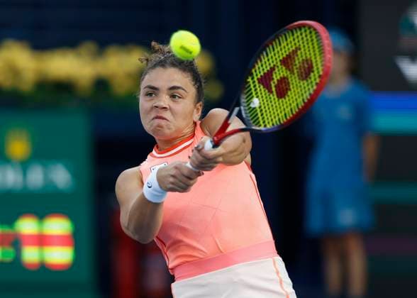 Jasmine Paolini, Dubai Duty Free Tennis Championships, Dubai, U A E Tennis Dubai Tennis Championships 2024 WTA Dubai Duty Free Tennis Stadium Dubai United Arab Emirates 23 February 2024 Copyright: xJuergenxHasenkopfx
