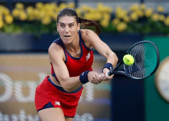 Sorana Cirstea, Dubai Duty Free Tennis Championships, Dubai, U A E Tennis Dubai Tennis Championships 2024 WTA Dubai Duty Free Tennis Stadium Dubai United Arab Emirates 23 February 2024 Copyright: xJuergenxHasenkopfx