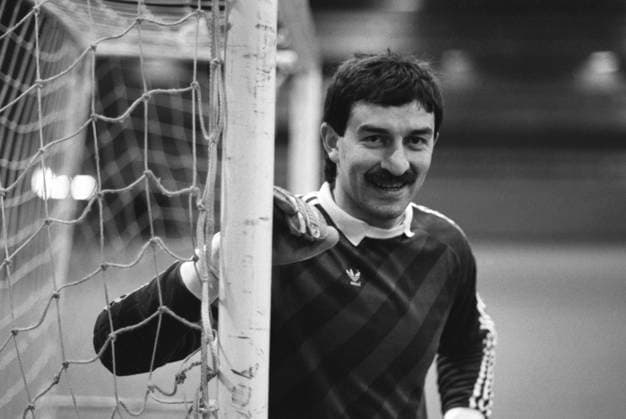 Moscow, USSR. Soviet football goalkeeper Stanislav Cherchesov of the Spartak Moscow club poses for a photo during training session at the USSR Sports Committee training centre for further participation in the 1990 World Cup. Igor Utkin TASS  16526508