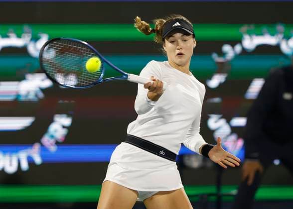 Anna Kalinskaya, Dubai Duty Free Tennis Championships, Dubai, U A E Tennis Dubai Tennis Championships 2024 WTA Dubai Duty Free Tennis Stadium Dubai United Arab Emirates 23 February 2024 Copyright: xJuergenxHasenkopfx