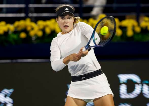 Anna Kalinskaya, Dubai Duty Free Tennis Championships, Dubai, U A E Tennis Dubai Tennis Championships 2024 WTA Dubai Duty Free Tennis Stadium Dubai United Arab Emirates 23 February 2024 Copyright: xJuergenxHasenkopfx