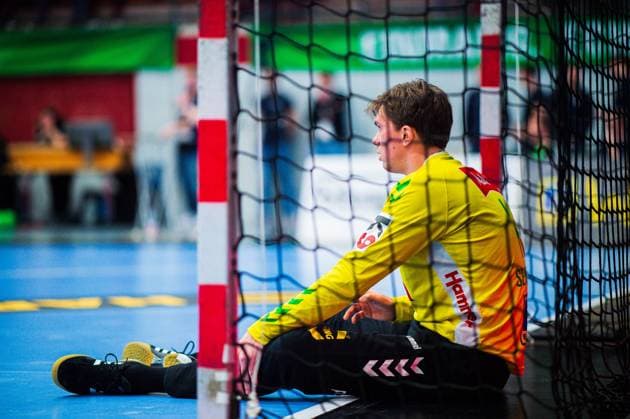 23 02 2024 Handball, 2023 2024, 2 Bundesliga, 22 Matchday, GWD Minden HC Elbflorenz Dresden Malte Semisch Minden