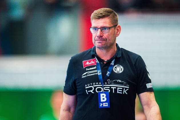 23 02 2024 Handball, 2023 2024, 2 Bundesliga, 22 Matchday, GWD Minden HC Elbflorenz Dresden Aaron Ziercke Coach Minden