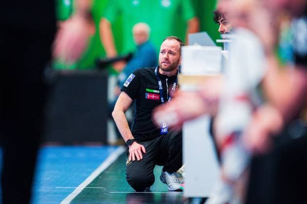23 02 2024 Handball, 2023 2024, 2 Bundesliga, 22 Matchday, GWD Minden HC Elbflorenz Dresden Andre Haber Coach Elbflorenz