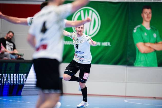 23 02 2024 Handball, 2023 2024, 2 Bundesliga, 22 Matchday, GWD Minden HC Elbflorenz Dresden Julius Dierberg Elbflorenz