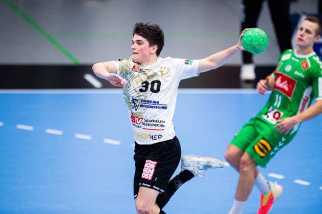 23 02 2024 Handball, 2023 2024, 2 Bundesliga, 22 Matchday, GWD Minden HC Elbflorenz Dresden Vincent Klepp Elbflorenz