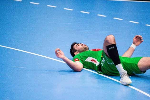 23 02 2024 Handball, 2023 2024, 2 Bundesliga, 22 Matchday, GWD Minden HC Elbflorenz Dresden Luka Sebetic Minden