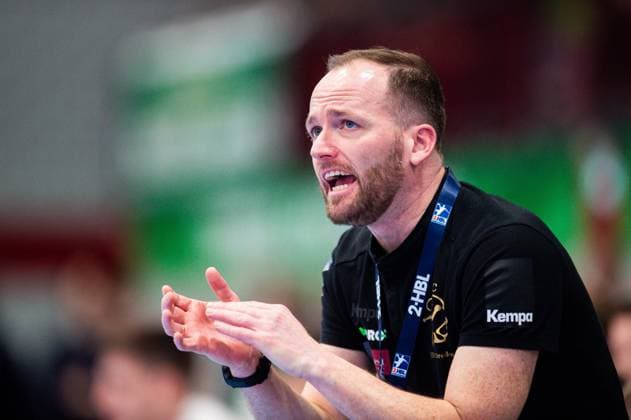 23 02 2024 Handball, 2023 2024, 2 Bundesliga, 22 Matchday, GWD Minden HC Elbflorenz Dresden Andre Haber Coach Elbflorenz