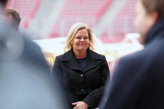 Planning status of UEFA EURO 2024 Federal Minister of the Interior Nancy Faeser in Leipzig, 23 02 2023 Nancy Faeser Federal Minister of the Interior and for Home Affairs Federal Minister of the Interior Exchange on the planning status of UEFA EURO 2024 at Leipzig Stadium, 23 02 2024 Copyright: xBEAUTIFULxSPORTS JanxKaeferx