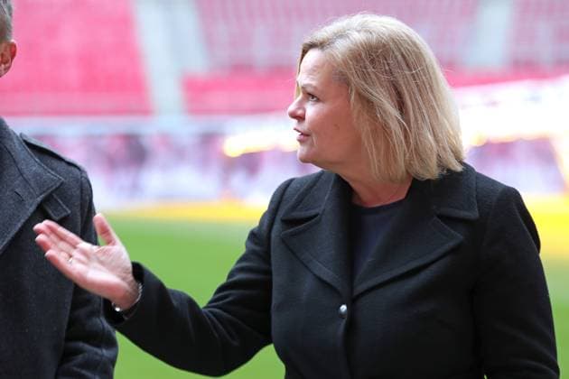 Planning status of UEFA EURO 2024 Federal Minister of the Interior Nancy Faeser in Leipzig, 23 02 2023 Nancy Faeser Federal Minister of the Interior and for Home Affairs Federal Minister of the Interior Exchange on the planning status of UEFA EURO 2024 at Leipzig Stadium, 23 02 2024 Copyright: xBEAUTIFULxSPORTS JanxKaeferx