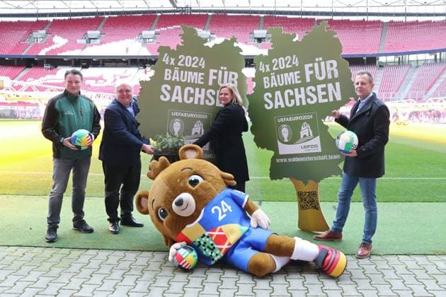 Football, EURO 2024, Together for the Forest Championship project with Nancy Faeser in Leipzig