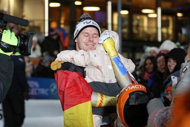 Bilder des Jahres 2024, Sport 02 Feburar Sport Themen der Woche KW08 Sport Bilder des Tages BMW IBSF World Championships Bob & Skeleton 2024 Winterberg Christopher Grotheer (GER); Skeleton WM 2024; Bob & Skeleton WM 2024; Eisarena Winterberg; Bobbahn Winterberg; *** BMW IBSF World Championships Bob Skeleton 2024 Winterberg Christopher Grotheer GER Skeleton WM 2024 Bob Skeleton WM 2024 Eisarena Winterberg Bobbahn Winterberg Copyright: xBEAUTIFULxSPORTS Bernhardtx
