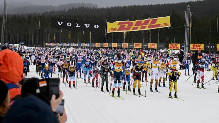 Sport Themen der Woche KW08 OXBERG 20240224 Starten av elitledet i Tjejvasan 2024. OXBERG Sverige x9110x *** OXBERG 20240224 The start of the elite stage of Tjejvasan 2024 OXBERG Sweden x9110x  Copyright: xUlfxPalm TTx TJEJVASAN 2024