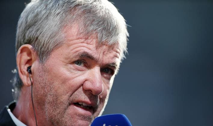 Friedhelm Funkel Trainer FC Kaiserslautern beim sky sport Interview 24 02 2024, Fußball, 2 Bundesliga, FC Kaiserslautern Karlsruher SC, 23 Spieltag, Saison 2023 24, Fritz Walter Stadion, Kaiserslautern, Deutschland, zmdz, DFB DFL regulations prohibit any use of photographs as image sequences and or quasi video FC Kaiserslautern Karlsruher SC