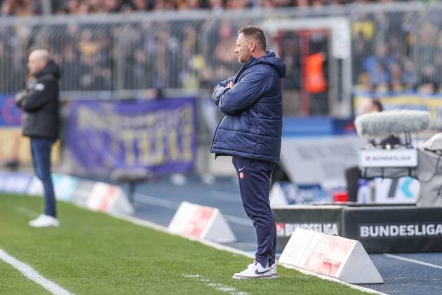 24 02 2024, Soccer, 2 Bundesliga, Matchday 23, Season 2023 2024, Eintracht Braunschweig Hertha BSC, Coach Pal Dardai Hertha BSC Braunschweig Eintracht Stadion NDS Germany xRHR PHOTO TRx Copyright: RHR-FOTOx RHR-FOTO TR